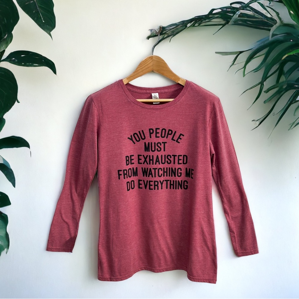 Cute Funny Long Sleeve Mom Shirt Size Medium| Perfect For Busy Moms